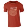 Playera Textil Esencia Mexicana modelo Calendario Azteca Caballero Ocre