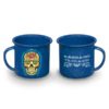 Taza Peltre Calaca de Azucar modelo Bigotes Azul