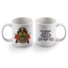 Taza Cerámica Calaca de Azucar modelo Rosas Blanco