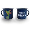 Taza Peltre Esencia Mexicana modelo Colibrí Azul